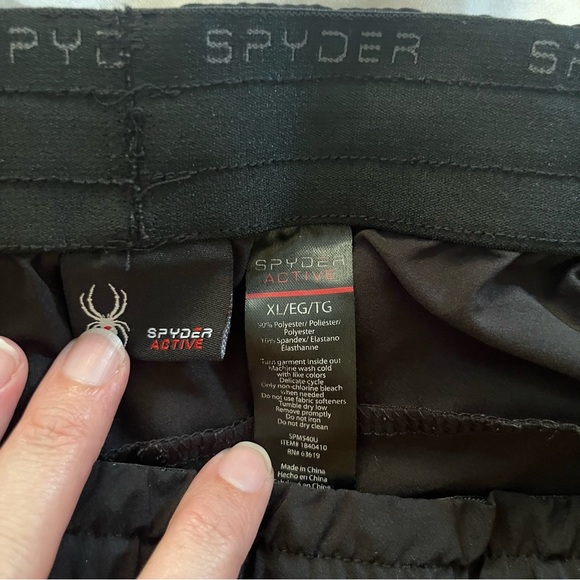 Spyder Active Shorts Lightweight Proweb Technology Drawstring Black XL - Picture 6 of 9